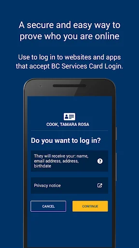 BC Services Card screenshot 1