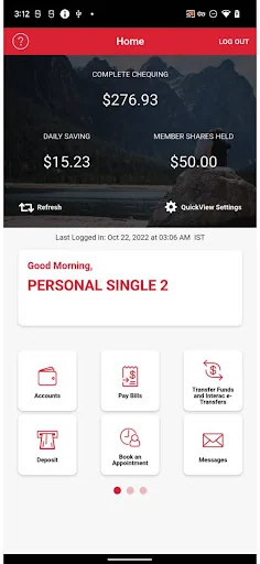 Mainstreet CU Mobile Banking screenshot 2