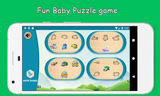 Baby puzzle game - Vehicles
