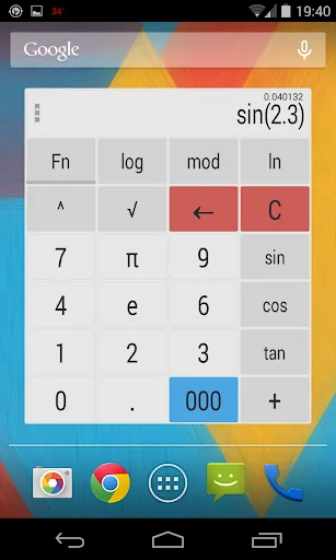 Calculator Widget Themes screenshot 1