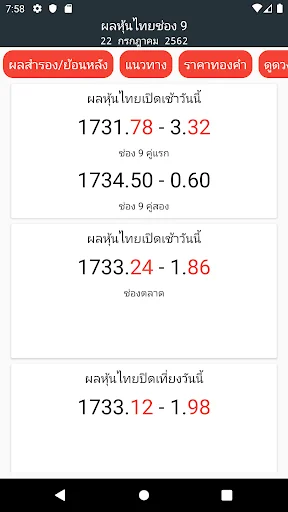 หวยหุ้น หวยหุ้นไทย