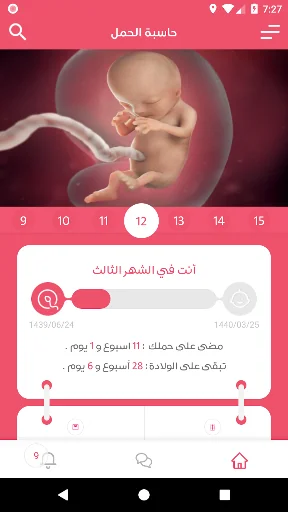 حاسبة الحمل - متابعة الحمل