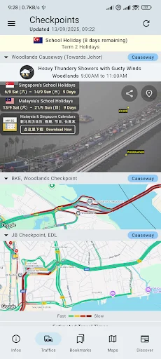 SG Checkpoints & Traffics
