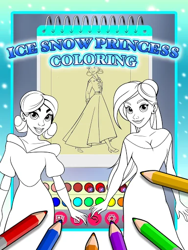 Ice Princess Coloring Pages screenshot 1