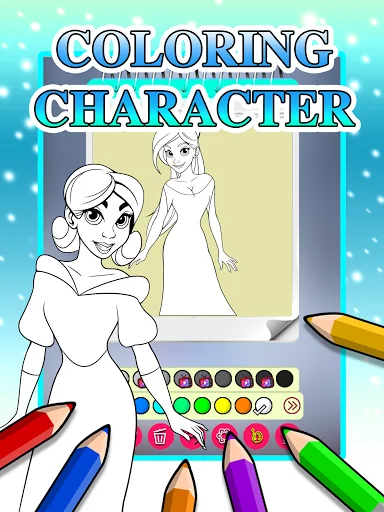 Ice Princess Coloring Pages screenshot 2