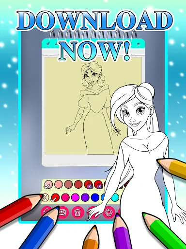 Ice Princess Coloring Pages screenshot 3