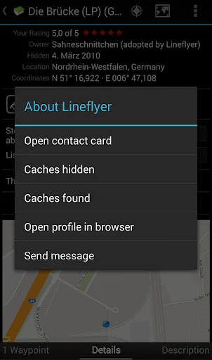 c:geo - contacts plugin screenshot 2