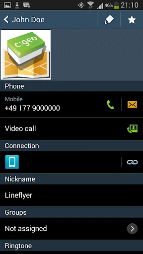 c:geo - contacts plugin screenshot 3