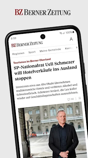 BZ Berner Zeitung Nachrichten screenshot 1
