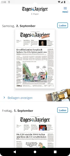 Tages-Anzeiger E-Paper