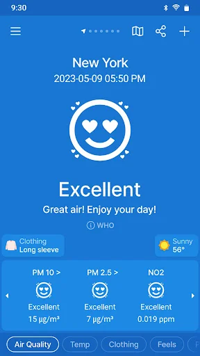 MiseMise - Air Quality, WHO