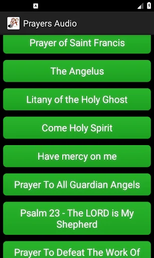 Christian prayers audio screenshot 1