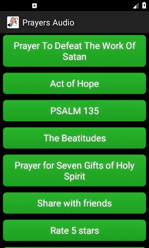 Christian prayers audio screenshot 2