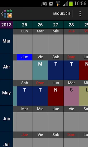 SaTurnos Pro Calendar screenshot 1