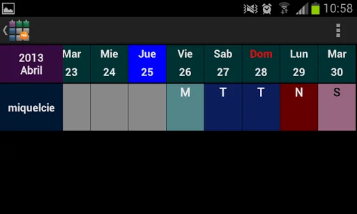 SaTurnos Pro Calendar screenshot 4