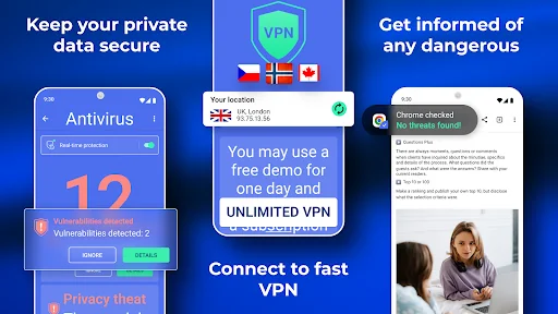 Antivirus - Cleaner + VPN screenshot 2