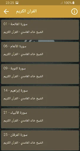 شيخ خالد الغامدي القران الكريم screenshot 2