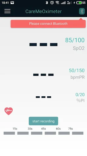CareMeOximeter screenshot 1