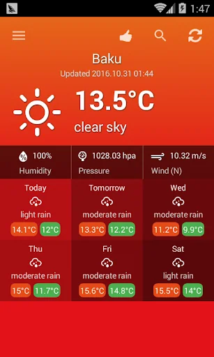 Weather Azerbaijan
