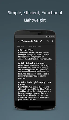 Writer Plus (Write On the Go) screenshot 4