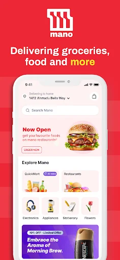 MANO food & products delivery screenshot 1