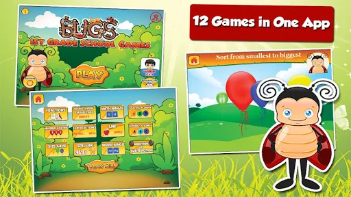 Grade 1 Learning Games: Bugs