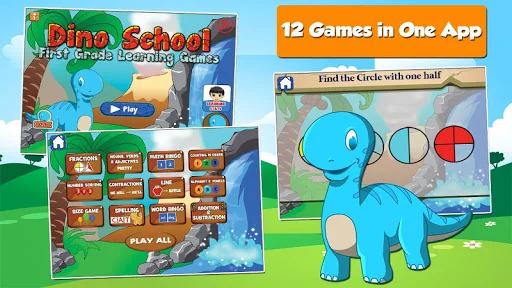 Dino 1st-Grade Learning Games