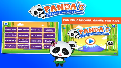 Panda 5th Grade Learning Games
