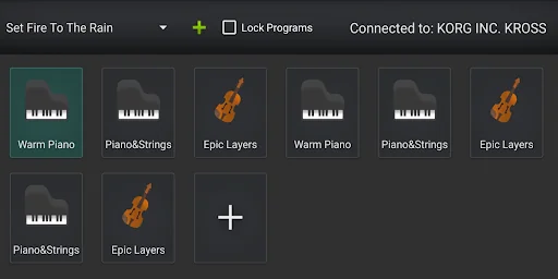 Korg Kross Live SetList