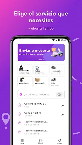 Picap: Transporte y mensajería screenshot 1
