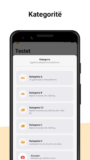 Autoshkolla Kosovë - Testet