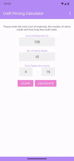 Craft Pricing Calculator