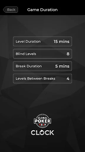 Global Poker Clock screenshot 4