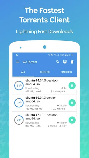 WeTorrent - Torrent Downloader screenshot 1