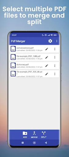 PDF Files Merge and Split
