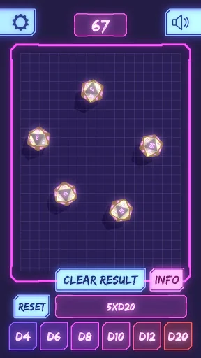 Cyber Dice - 3D Dice Roller screenshot 2