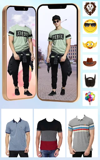 Men T Shirt Photo Suit Editor