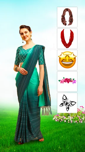 Women Design Saree Pics Editor