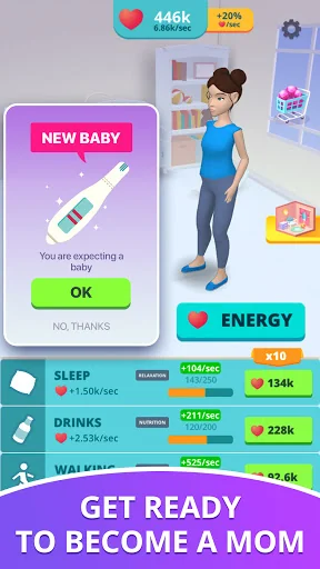 Baby & Mom 3D - Pregnancy Sim screenshot 1