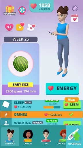 Baby & Mom 3D - Pregnancy Sim screenshot 2