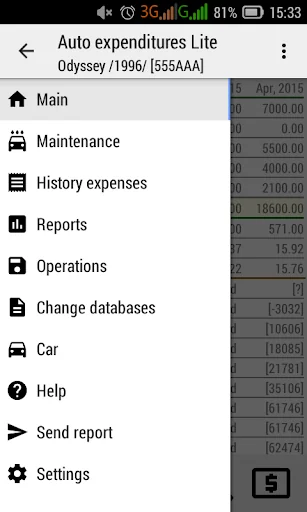 Auto expenditures Lite screenshot 2