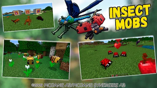 Insects Mobs Mod [Addon+Map]