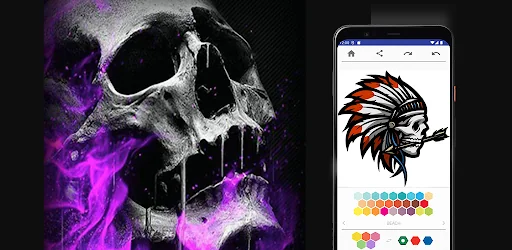 Skull Coloring Pages
