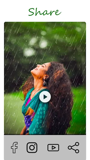 Rain Video Music -Photo Editor screenshot 3