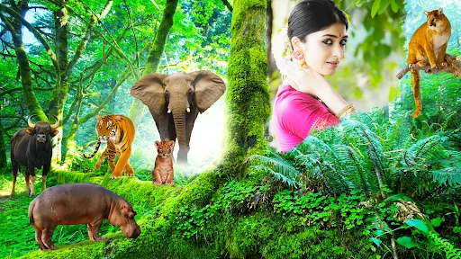 Wild Animal Photo Frame Editor