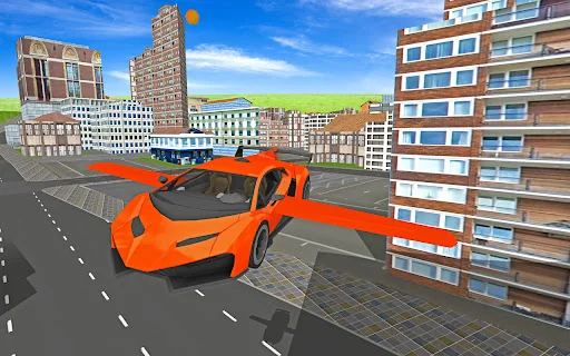 Futuristic Real Flying Car 3D