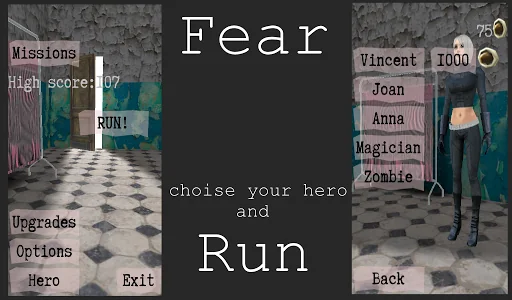 Fear run 3D the horror runner screenshot 3