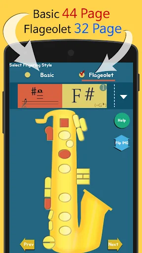 Saxophone Fingering Chart screenshot 2