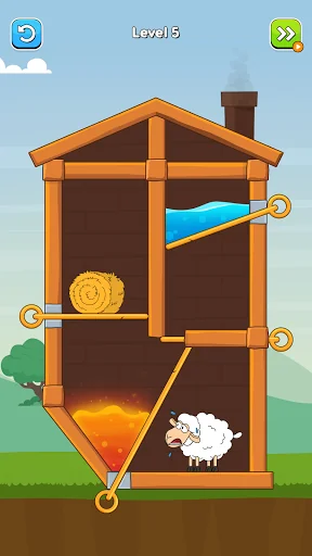 Hero Sheep - Pin Pull Game screenshot 3