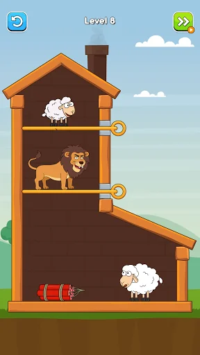Hero Sheep - Pin Pull Game screenshot 4